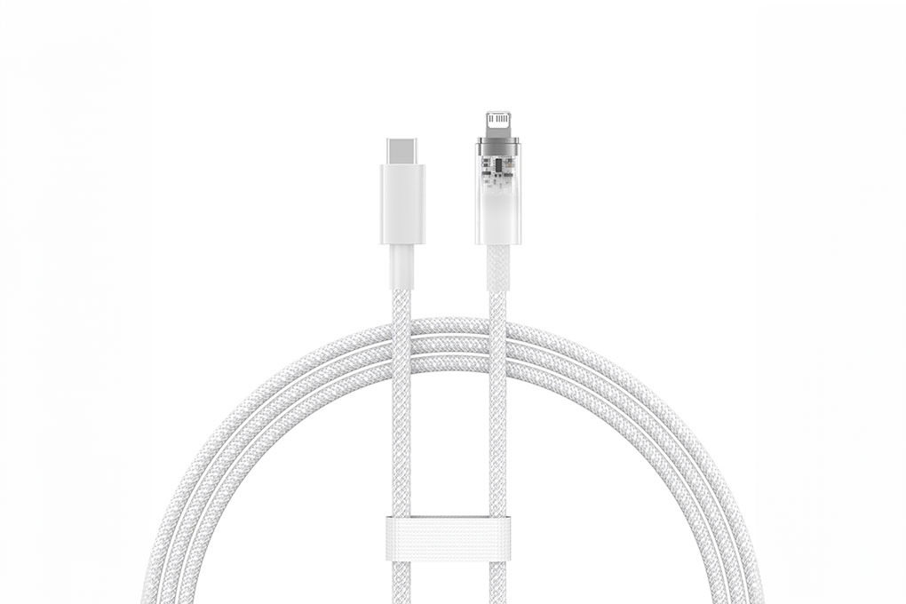 Cáp Type C - Lightning 1m Baseus Explorer CB000040 Màu Trắng