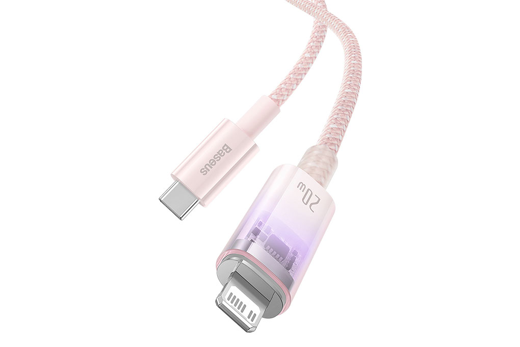 Cáp Type C - Lightning 1m Baseus Explorer CB000040 Màu Hồng
