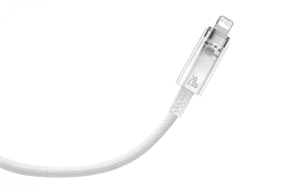 Cáp Type C - Lightning 1m Baseus Explorer CB000040 Màu Trắng