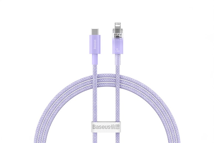 Cáp Type C - Lightning 1m Baseus Explorer CB000040 Màu Tím