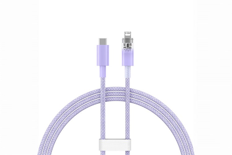 Cáp Type C - Lightning 1m Baseus Explorer CB000040 Màu Tím