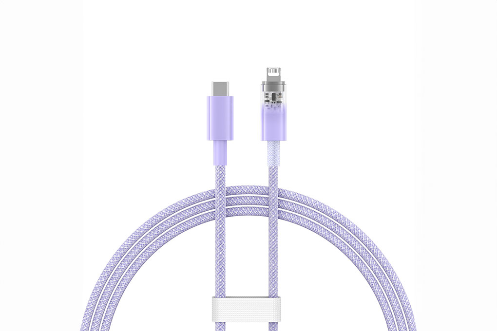 Cáp Type C - Lightning 1m Baseus Explorer CB000040 Màu Tím