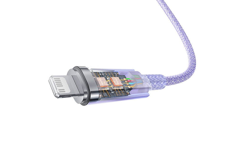 Cáp Type C - Lightning 1m Baseus Explorer CB000040 Màu Tím
