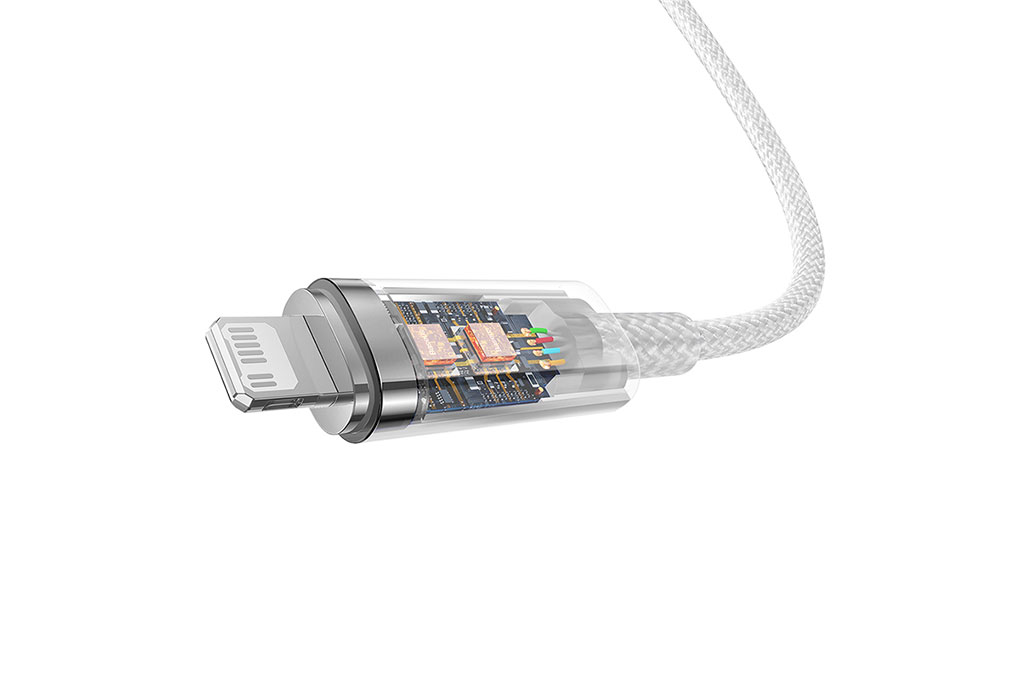 Cáp Type C - Lightning 1m Baseus Explorer CB000040 Màu Trắng