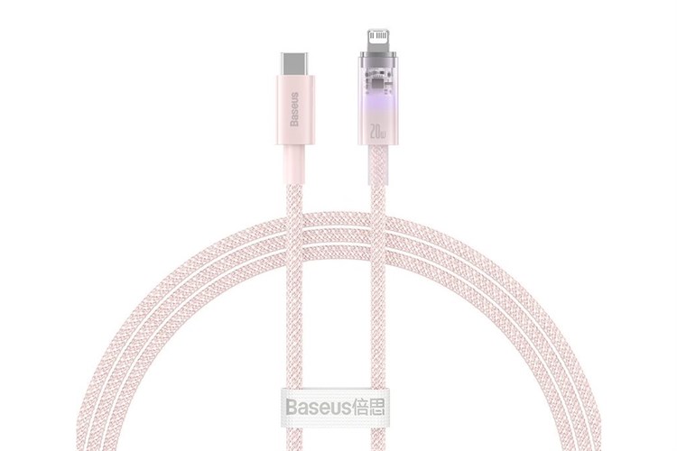 Cáp Type C - Lightning 1m Baseus Explorer CB000040 Màu Hồng