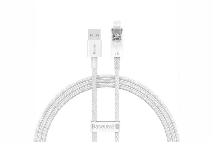 Cáp Lightning 1m Baseus Explorer CB000041 Màu Trắng