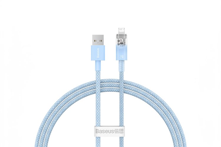 Cáp Lightning 1m Baseus Explorer CB000041 Màu Xanh da trời nhạt