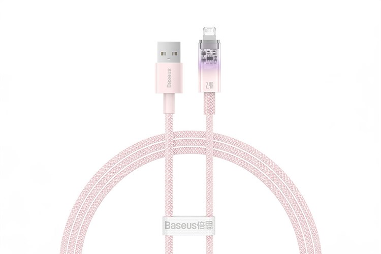 Cáp Lightning 1m Baseus Explorer CB000041 Màu Hồng