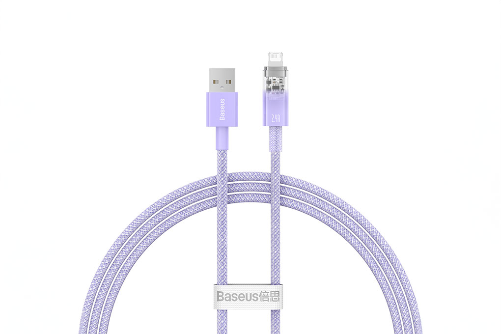 Cáp Lightning 1m Baseus Explorer CB000041 Màu Tím