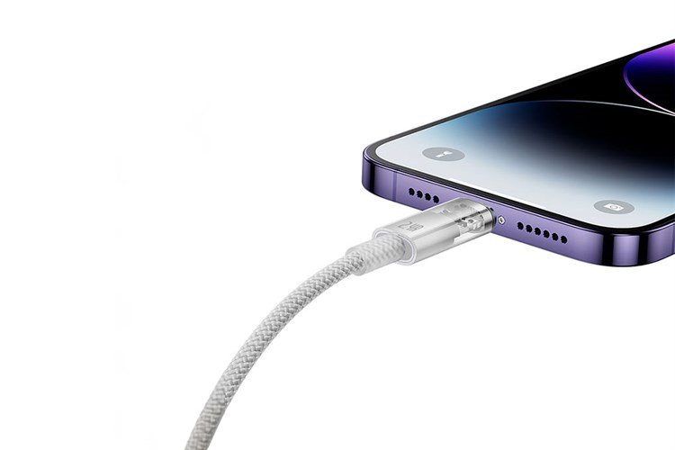 Cáp Lightning 1m Baseus Explorer CB000041 Màu Trắng