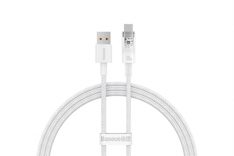 Cáp Type C 1m Baseus Explorer CB000042 Màu Trắng