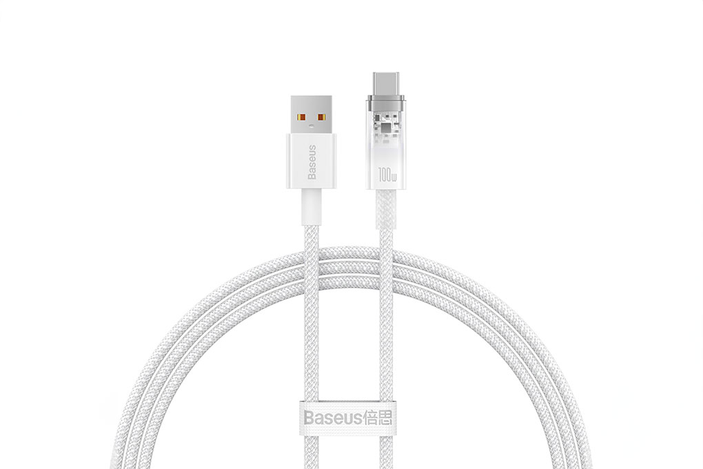 Cáp Type C 1m Baseus Explorer CB000042 Màu Trắng
