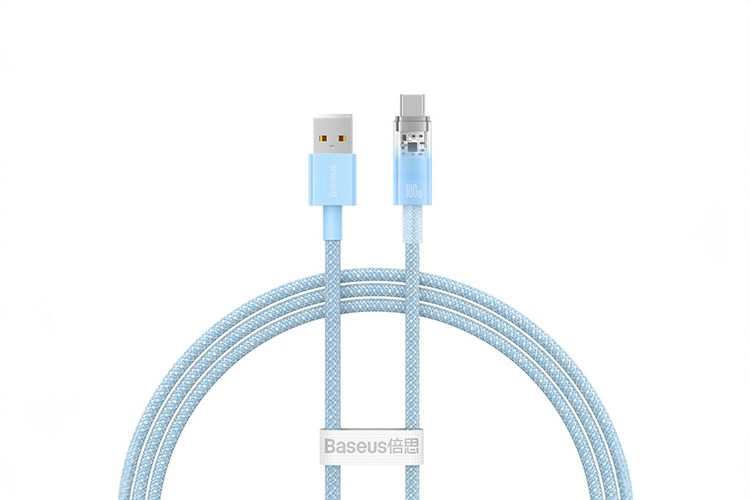 Cáp Type C 1m Baseus Explorer CB000042 Màu Xanh da trời nhạt
