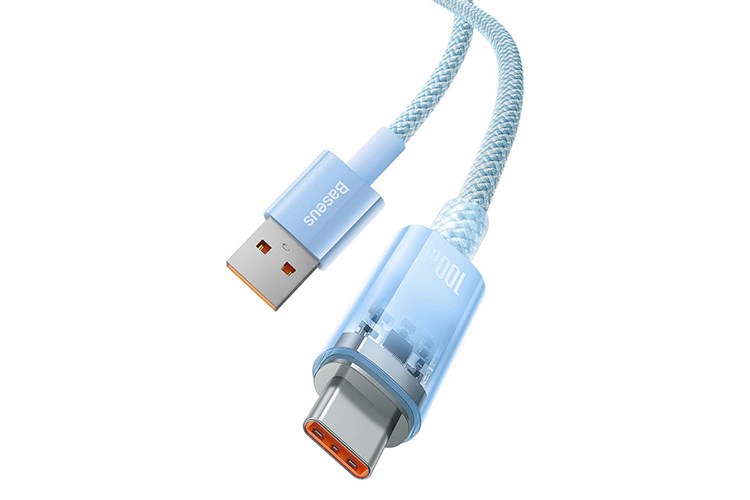 Cáp Type C 1m Baseus Explorer CB000042 Màu Xanh da trời nhạt