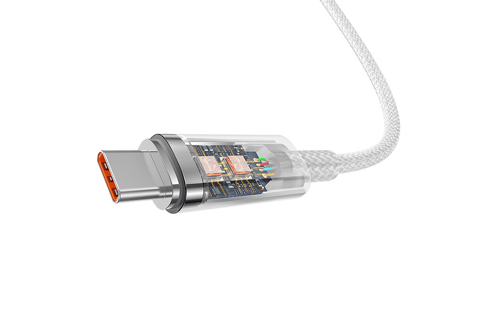Cáp Type C 1m Baseus Explorer CB000042 Màu Trắng