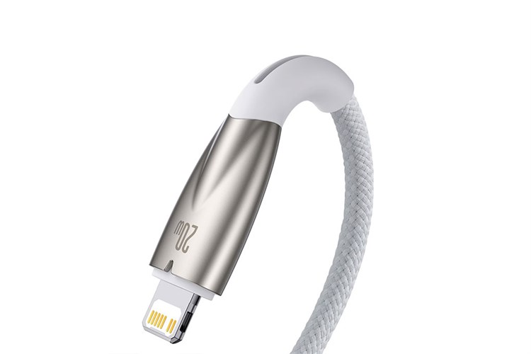 Cáp Type C - Lightning 1m Baseus Glimmer CB000022 Màu Trắng