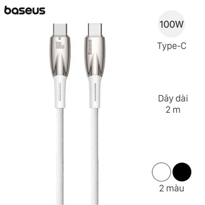 Cáp Type C - Type C 2m Baseus Glimmer CB000025
