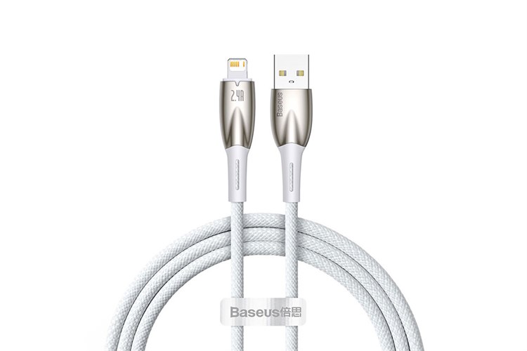 Cáp Lightning 1m Baseus Glimmer CB000023 Màu Trắng