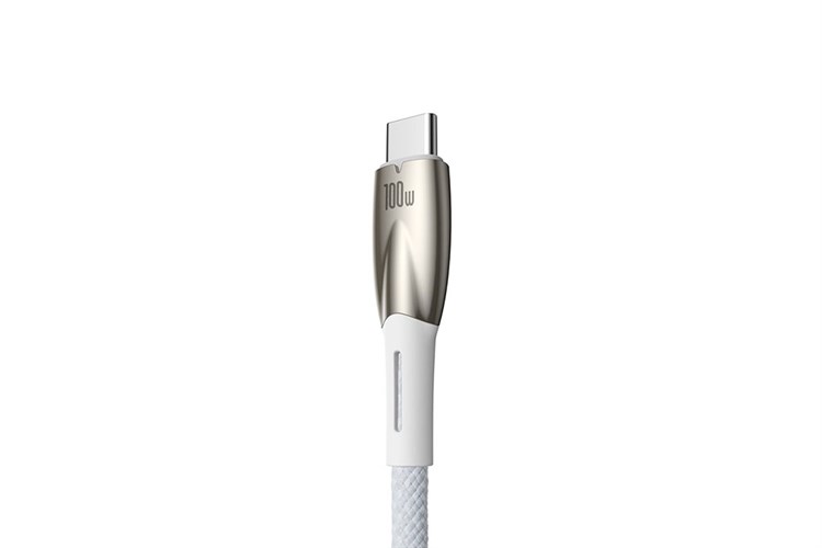 Cáp sạc và truyền dữ liệu USB-A - Type-C 15W 1m Baseus Glimmer CB000024 Màu Trắng