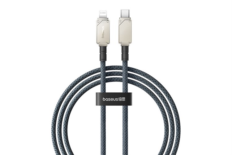 Cáp Type C - Lightning 1m Baseus Unbreakable CB000049 Màu Trắng - Xanh