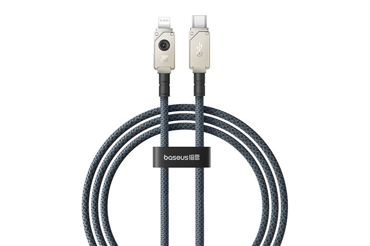 Cáp Type C - Lightning 1m Baseus Unbreakable CB000049 Màu Trắng - Xanh