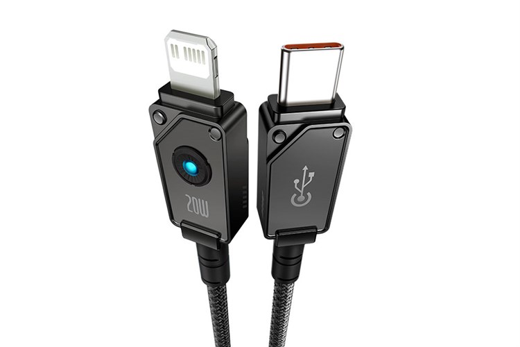 Cáp Type C - Lightning 1m Baseus Unbreakable CB000049 Màu Đen
