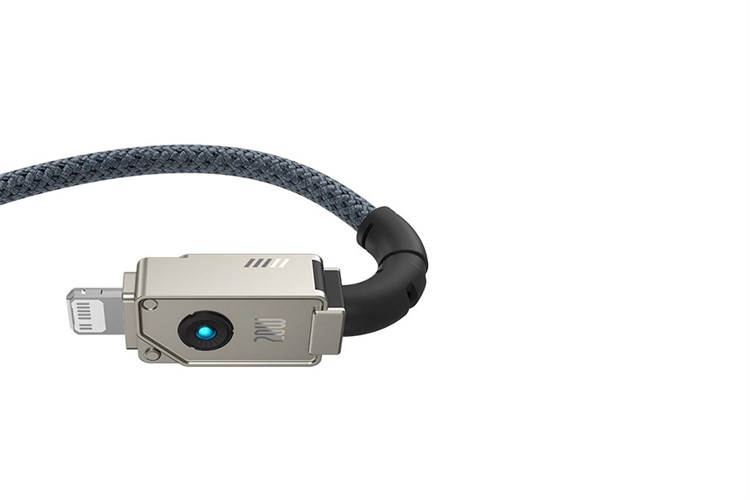 Cáp sạc nhanh Type-C - Lightning 20W 2m Baseus Unbreakable CB000049 Màu Trắng - Xanh