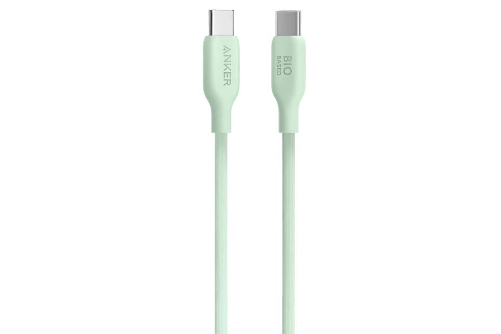 Cáp sạc nhanh và truyền dữ liệu Type-C - Type-C 140W 0.9m Anker 544 Bio A80F1 Màu Xanh mint