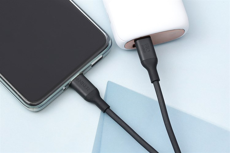 Cáp sạc nhanh và truyền dữ liệu Type-C - Type-C 140W 0.9m Anker 544 Bio A80F1 Màu Đen