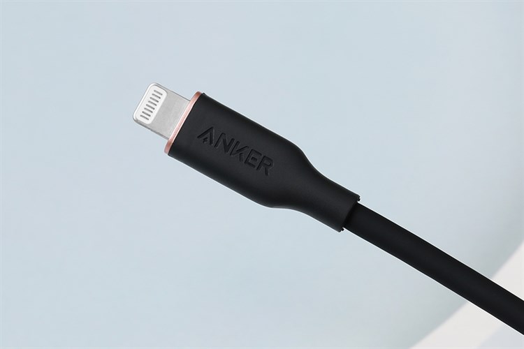 Cáp sạc nhanh và truyền dữ liệu Type-C - Lightning 20W 0.9m Anker PowerLine III Flow A8662 Màu Đen