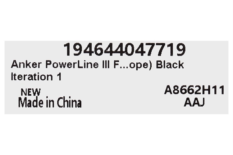 Cáp sạc nhanh và truyền dữ liệu Type-C - Lightning 20W 0.9m Anker PowerLine III Flow A8662 Màu Đen