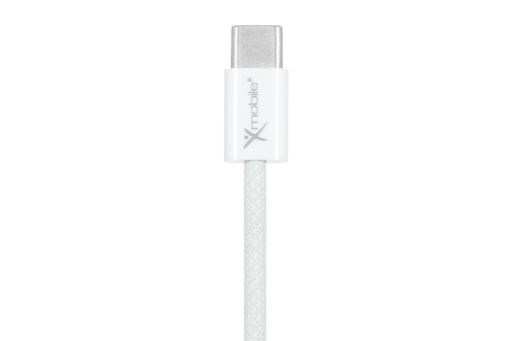 Cáp sạc nhanh và truyền dữ liệu Type-C - Type-C 60W 1m Xmobile DR-T09 Màu Xám nhạt