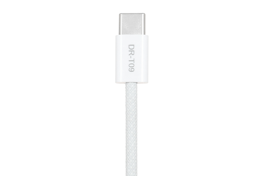 Cáp sạc nhanh và truyền dữ liệu Type-C - Type-C 60W 1m Xmobile DR-T09 Màu Xám nhạt