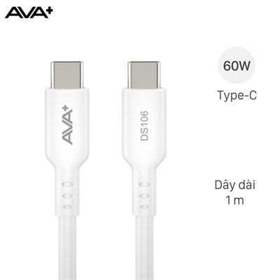 Cáp Type C - Type C 1m AVA+ DS106