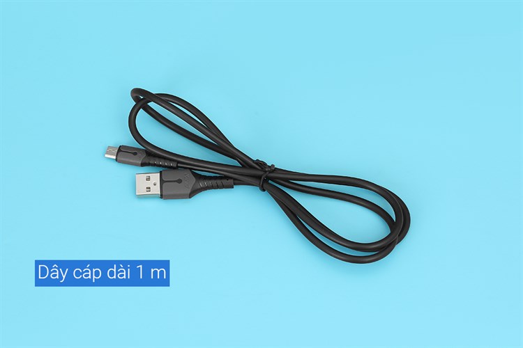 Cáp sạc và truyền dữ liệu USB-A - Micro USB 10.5W 1m AVA+ JXL-17 Màu Đen
