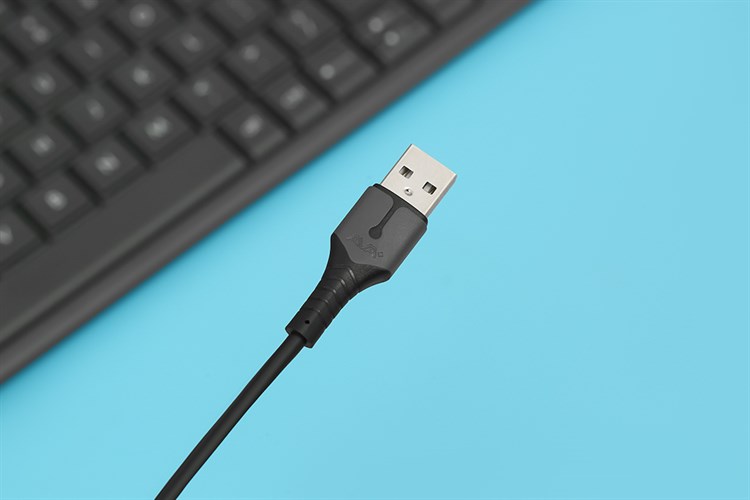 Cáp sạc và truyền dữ liệu USB-A - Micro USB 10.5W 1m AVA+ JXL-17 Màu Đen