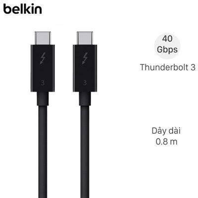 Cáp Thunderbolt 3 USB-C 0.8m Belkin F2CD084