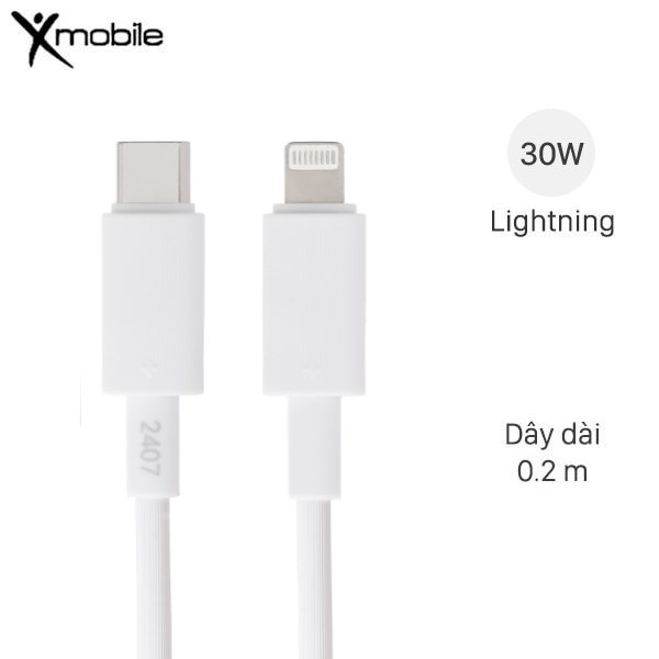Cáp Type C - Lightning 0.2M Xmobile Cs - Dc06