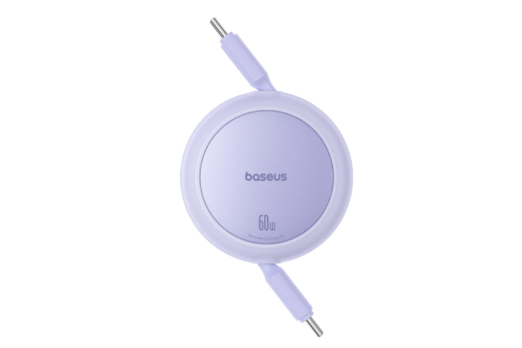 Cáp sạc nhanh và truyền dữ liệu Type-C - Type-C 60W 1m Baseus Retractable Free2Pull Mini CB000088 - 2