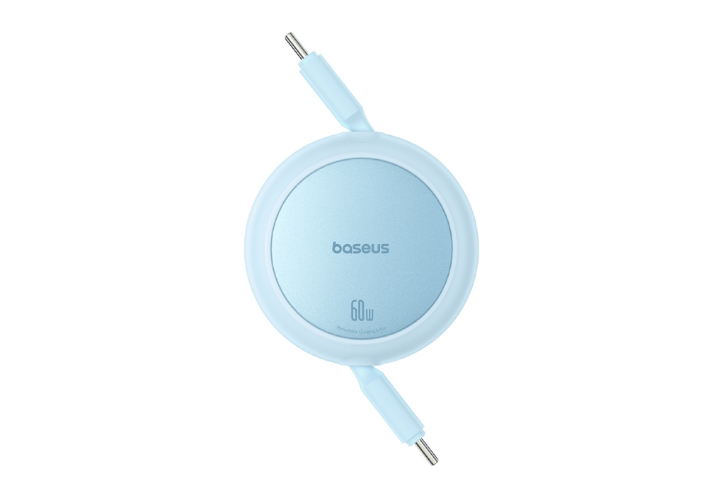 Cáp sạc nhanh và truyền dữ liệu Type-C - Type-C 60W 1m Baseus Retractable Free2Pull Mini CB000088