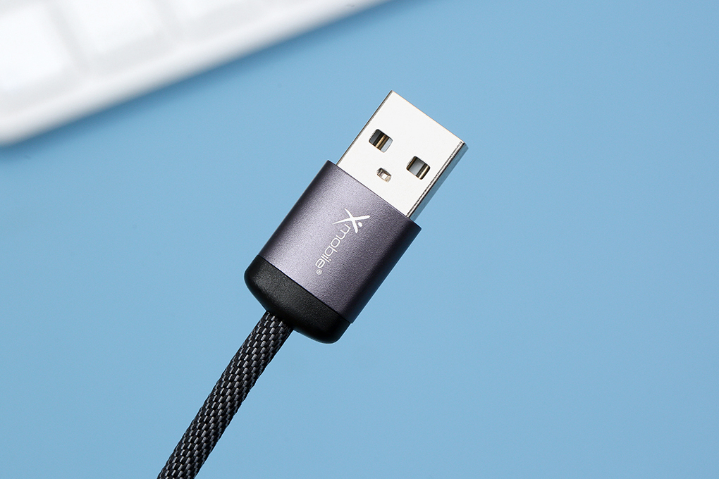 Cáp sạc và truyền dữ liệu USB-A - Type-C 15W 1m Xmobile DR-T10 Màu Đen