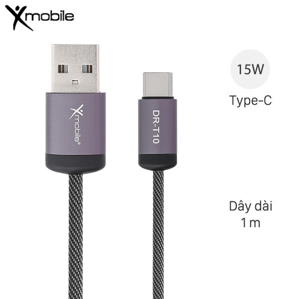 Cáp Type C 1M Xmobile Dr - T10
