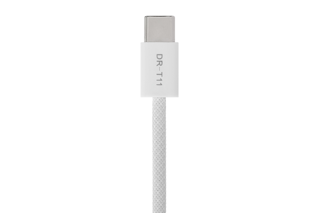 Cáp sạc nhanh Type-C - Type-C 60W 2m Xmobile DR-T11 Màu Xám nhạt