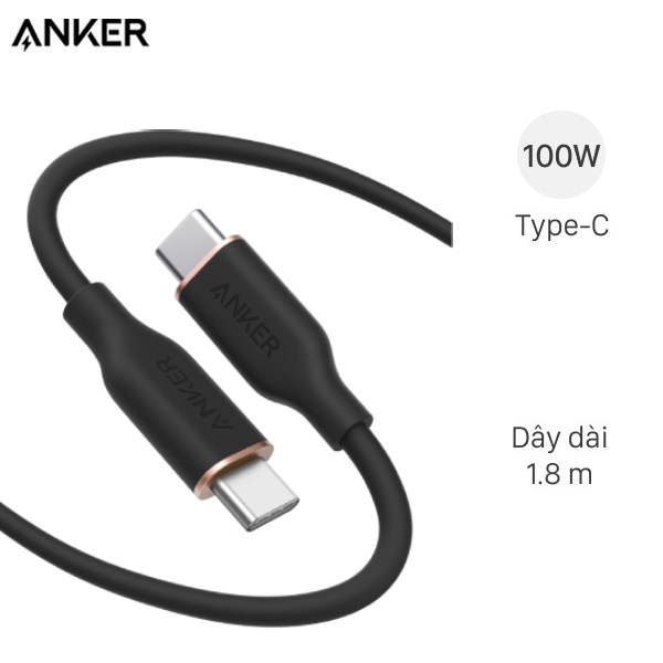 Cáp Type C - Type C 1.8M Anker Powerline Iii Flow A8553