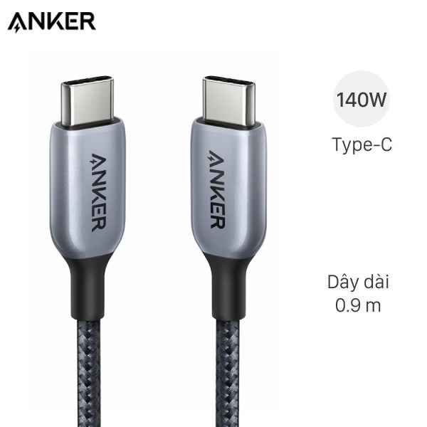 Cáp Type C - Type C 0.9M Anker A8865