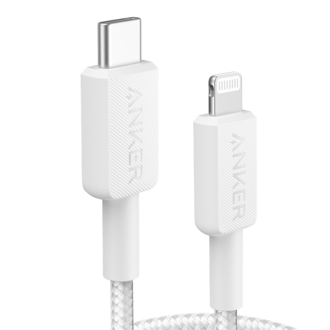 Cáp sạc nhanh Type C - Lightning MFI 20W 1.8m Anker 322 A81B6