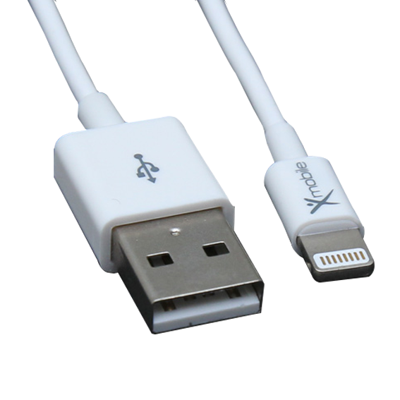 Dây cáp Lightning 1 m Xmobile Màu Trắng