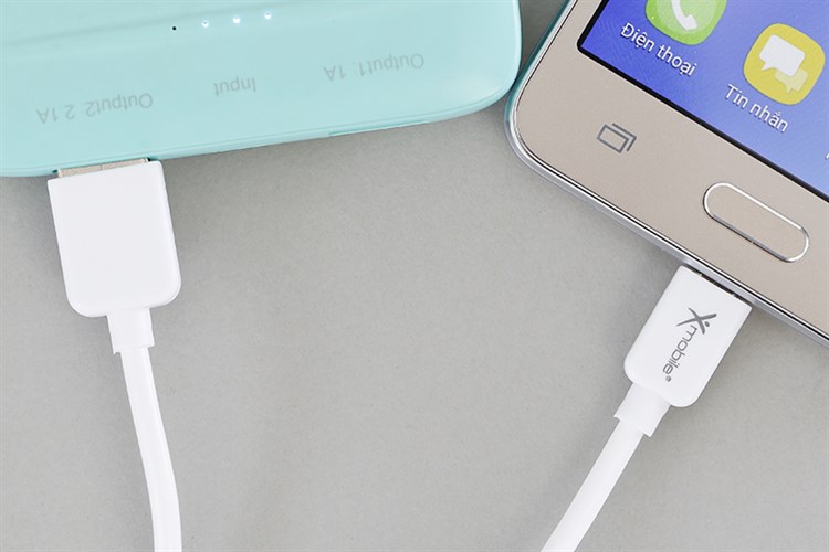 Dây cáp Micro USB 1 m Xmobile MU03-1000 Màu Trắng