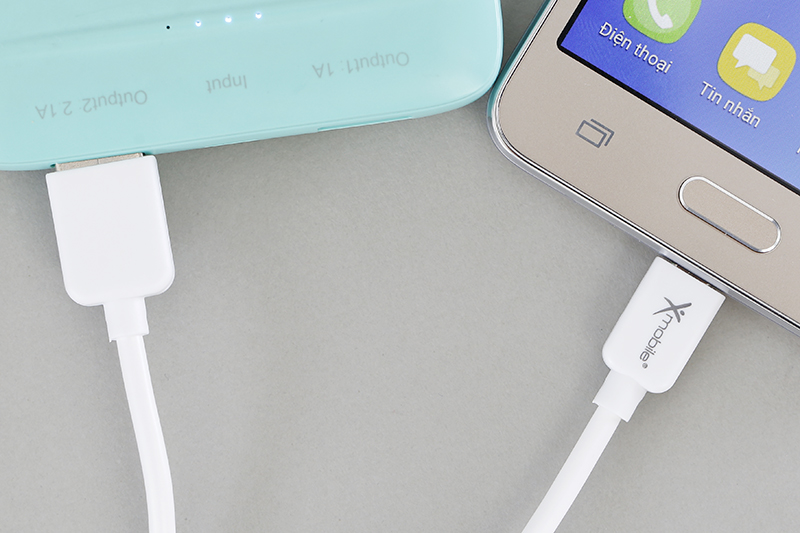 Dây cáp Micro USB 1 m Xmobile MU03-1000 Màu Trắng