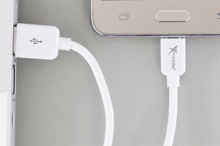 Dây cáp Micro USB 1 m Xmobile MU03-1000 Màu Trắng